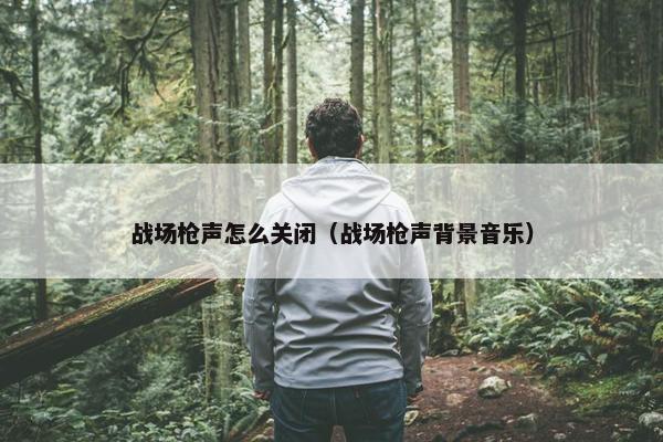 战场枪声怎么关闭（战场枪声背景音乐）