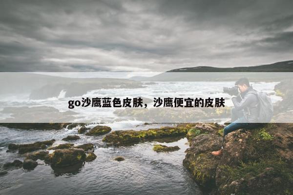 go沙鹰蓝色皮肤，沙鹰便宜的皮肤