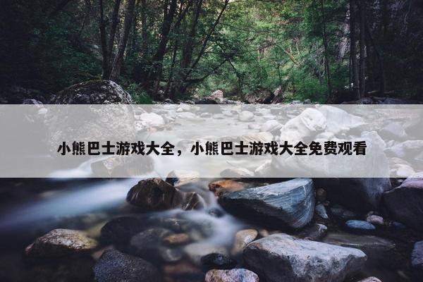 小熊巴士游戏大全，小熊巴士游戏大全免费观看