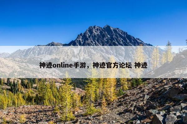 神迹online手游，神迹官方论坛 神迹
