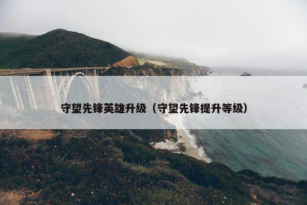 守望先锋英雄升级（守望先锋提升等级）