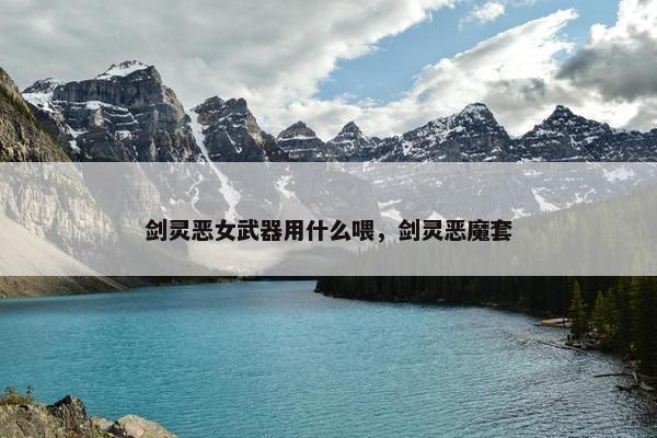 剑灵恶女武器用什么喂，剑灵恶魔套