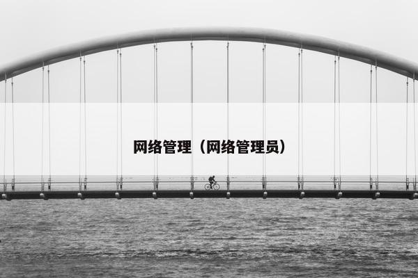 网络管理（网络管理员）