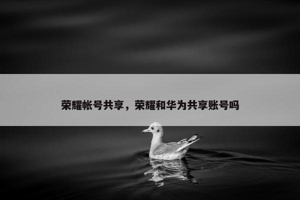 荣耀帐号共享,荣耀和华为共享账号吗 荣耀帐号共享,荣耀和华为共享账号吗