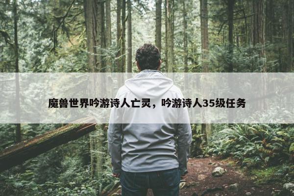 魔兽世界吟游诗人亡灵，吟游诗人35级任务
