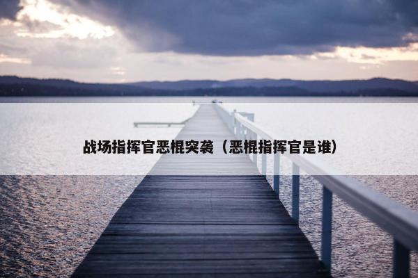 战场指挥官恶棍突袭（恶棍指挥官是谁）