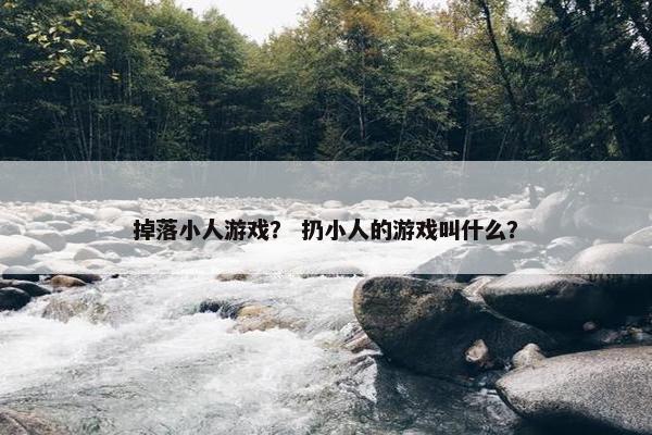 掉落小人游戏？ 扔小人的游戏叫什么？