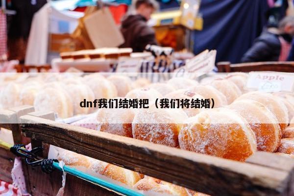 dnf我们结婚把（我们将结婚）