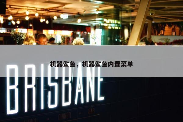 机器鲨鱼，机器鲨鱼内置菜单