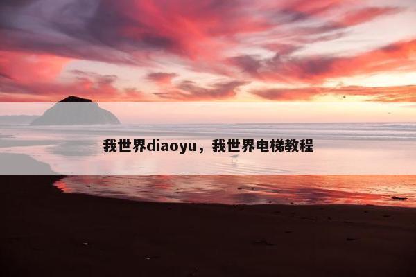 我世界diaoyu，我世界电梯教程
