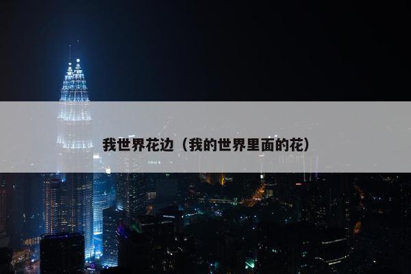 我世界花边（我的世界里面的花）