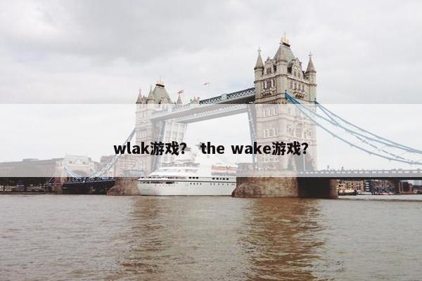 wlak游戏？ the wake游戏？