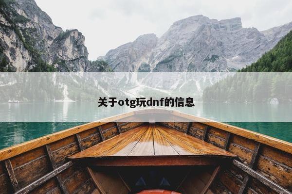 关于otg玩dnf的信息