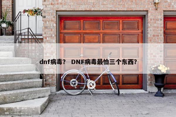dnf病毒？ DNF病毒最怕三个东西？