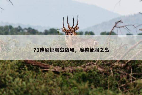 71速刷征服岛战场，魔兽征服之岛