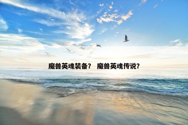 魔兽英魂装备？ 魔兽英魂传说？