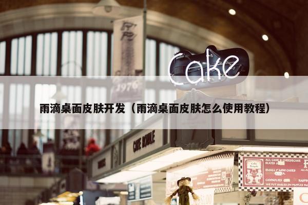 雨滴桌面皮肤开发（雨滴桌面皮肤怎么使用教程）