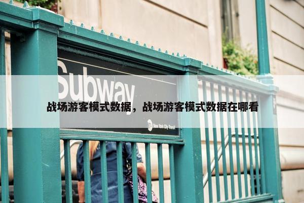 战场游客模式数据，战场游客模式数据在哪看