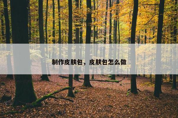 制作皮肤包，皮肤包怎么做