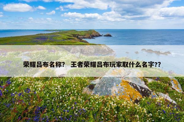 荣耀吕布名称？ 王者荣耀吕布玩家取什么名字?？