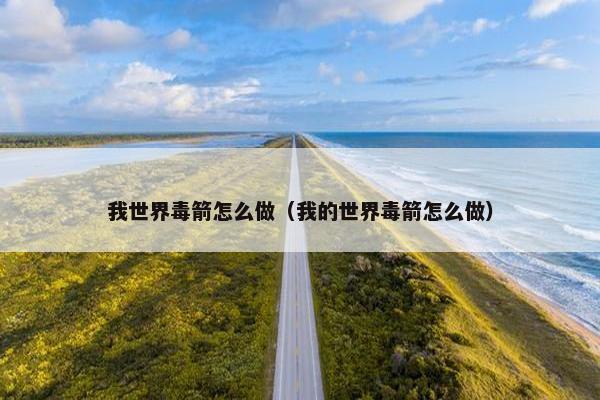 我世界毒箭怎么做（我的世界毒箭怎么做）