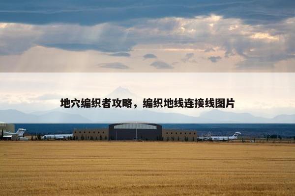 地穴编织者攻略，编织地线连接线图片