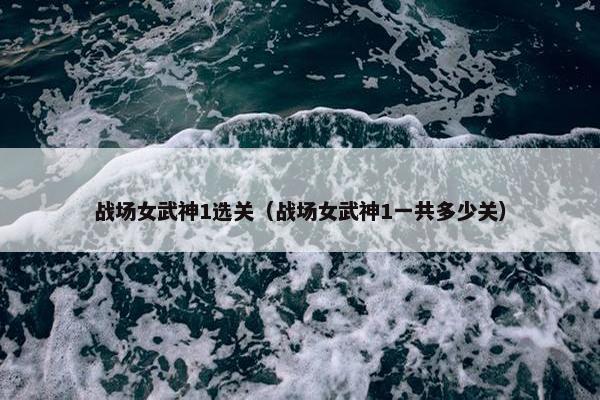 战场女武神1选关(战场女武神1一共多少关) 战场女武神1选关(战场女武神1一共多少关)