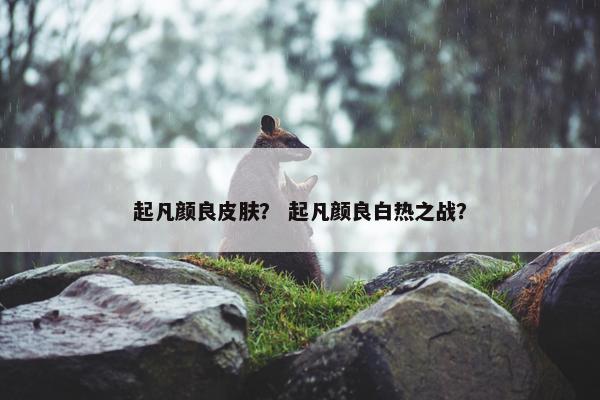 起凡颜良皮肤？ 起凡颜良白热之战？