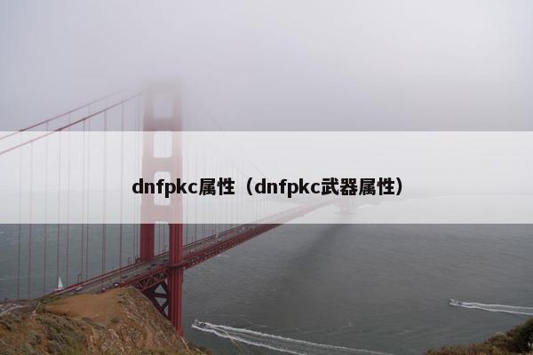 dnfpkc属性(dnfpkc武器属性) dnfpkc属性(dnfpkc武器属性)