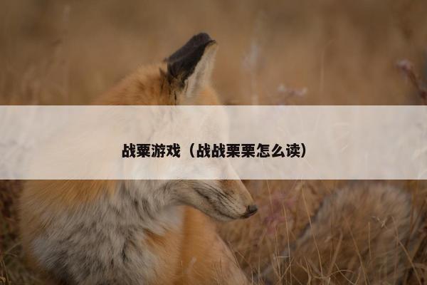 战粟游戏（战战栗栗怎么读）