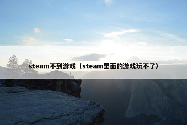 steam不到游戏(steam里面的游戏玩不了) steam不到游戏(steam里面的游戏玩不了)