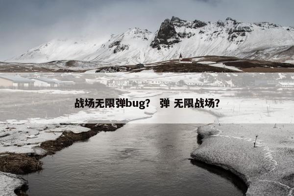 战场无限弹bug？ 弹 无限战场？