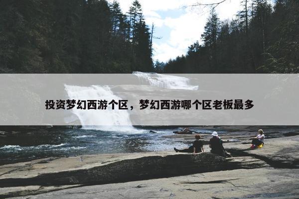 投资梦幻西游个区，梦幻西游哪个区老板最多