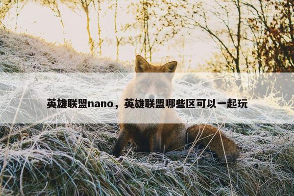 英雄联盟nano,英雄联盟哪些区可以一起玩 英雄联盟nano,英雄联盟哪些区可以一起玩