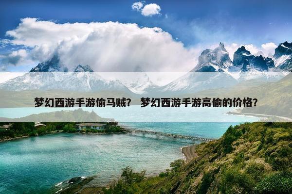 梦幻西游手游偷马贼？ 梦幻西游手游高偷的价格？