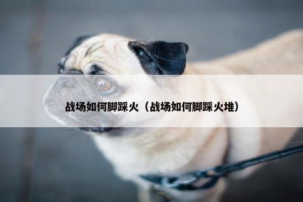 战场如何脚踩火（战场如何脚踩火堆）