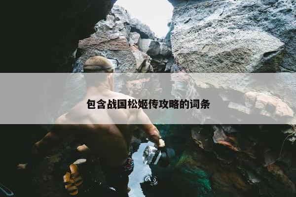 包含战国松姬传攻略的词条