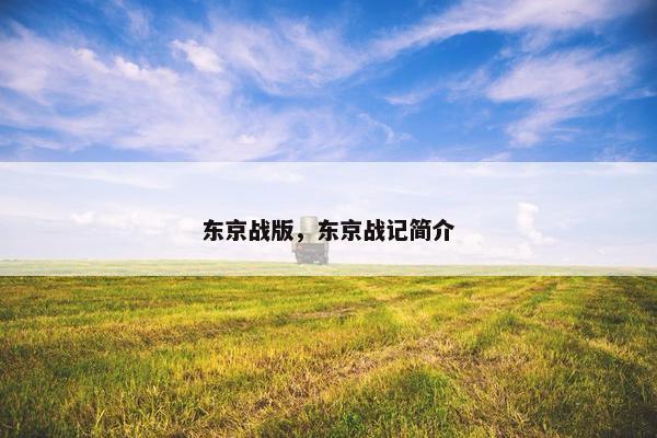 东京战版，东京战记简介