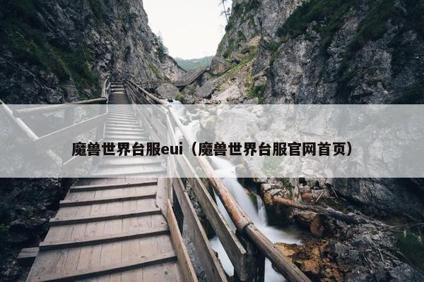 魔兽世界台服eui（魔兽世界台服官网首页）