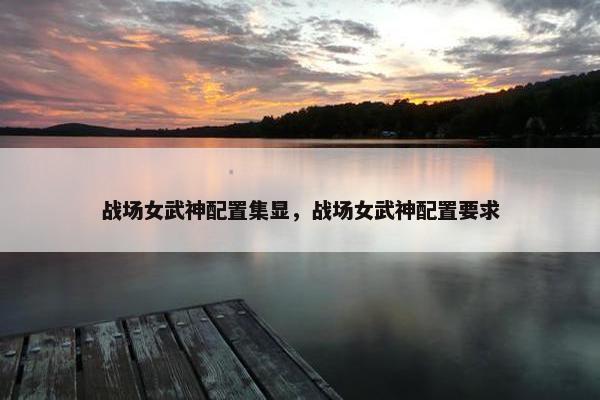 战场女武神配置集显，战场女武神配置要求