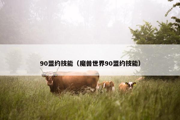 90盟约技能（魔兽世界90盟约技能）