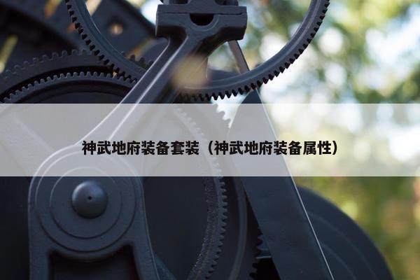 神武地府装备套装（神武地府装备属性）