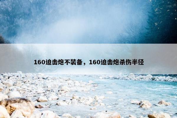 160迫击炮不装备，160迫击炮杀伤半径