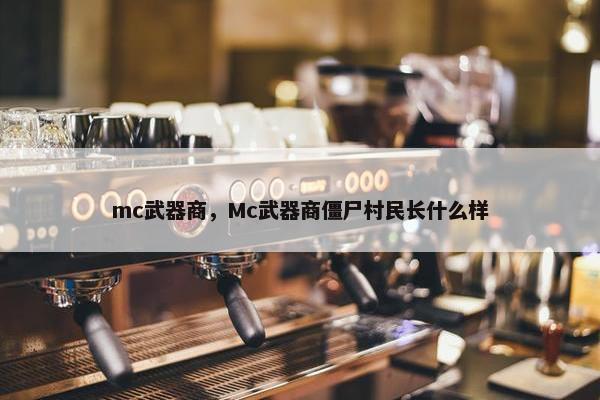 mc武器商，Mc武器商僵尸村民长什么样
