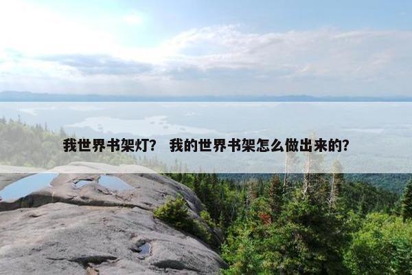 我世界书架灯？ 我的世界书架怎么做出来的？