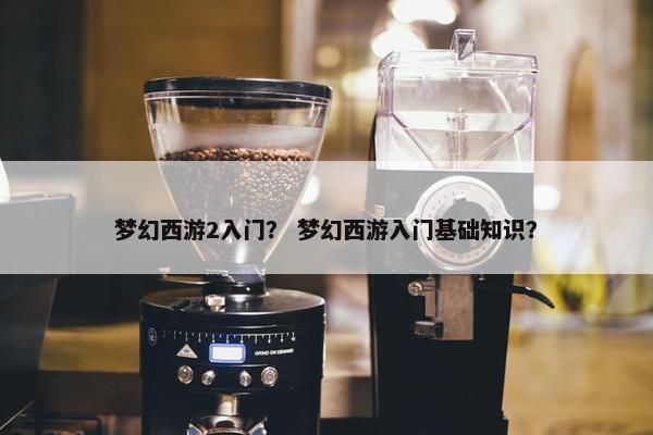 梦幻西游2入门？ 梦幻西游入门基础知识？