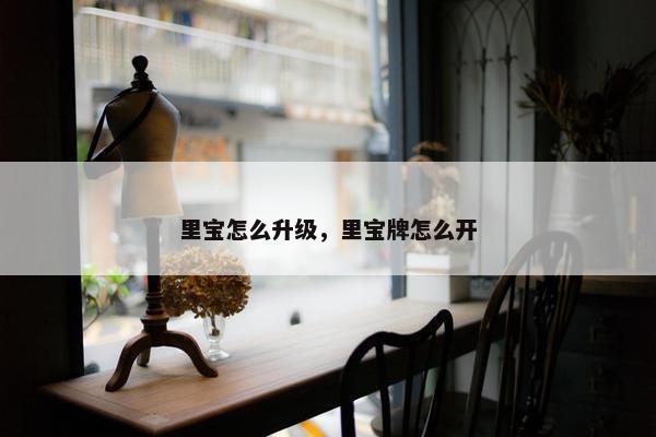 里宝怎么升级，里宝牌怎么开