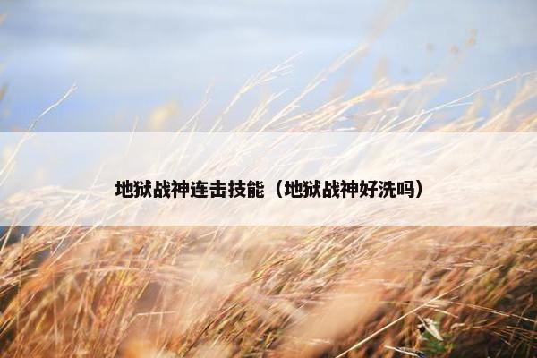 地狱战神连击技能（地狱战神好洗吗）