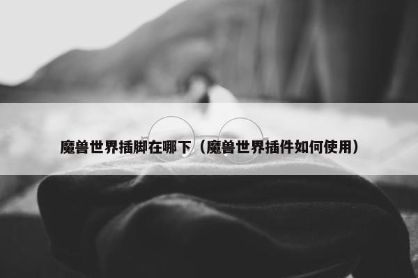 魔兽世界插脚在哪下（魔兽世界插件如何使用）