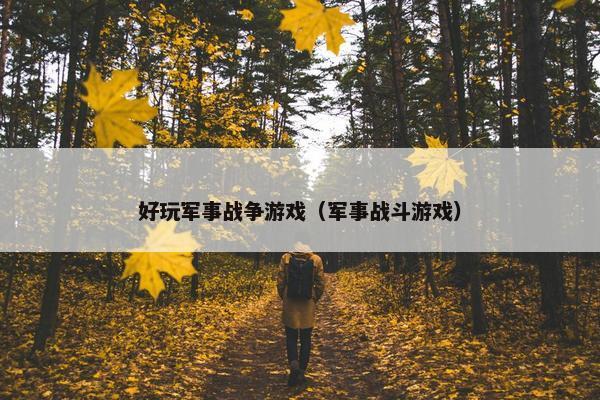 好玩军事战争游戏（军事战斗游戏）